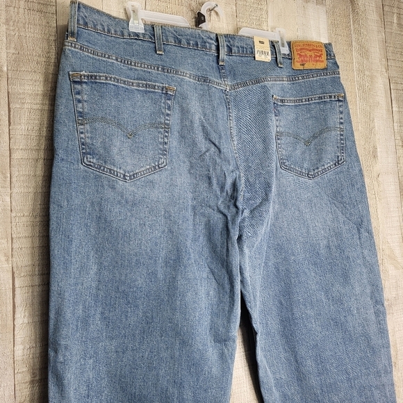 Men's Levi's 550 Relaxed-Fit Stretch Straight Blue Jeans 46x32 New. Big … - Picture 9 of 15